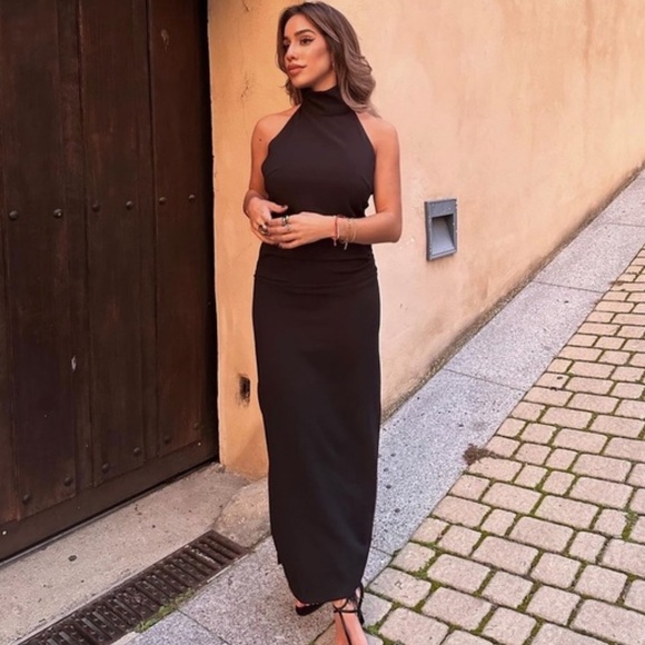 Zara Long Halter Dress - Picture 5 of 16